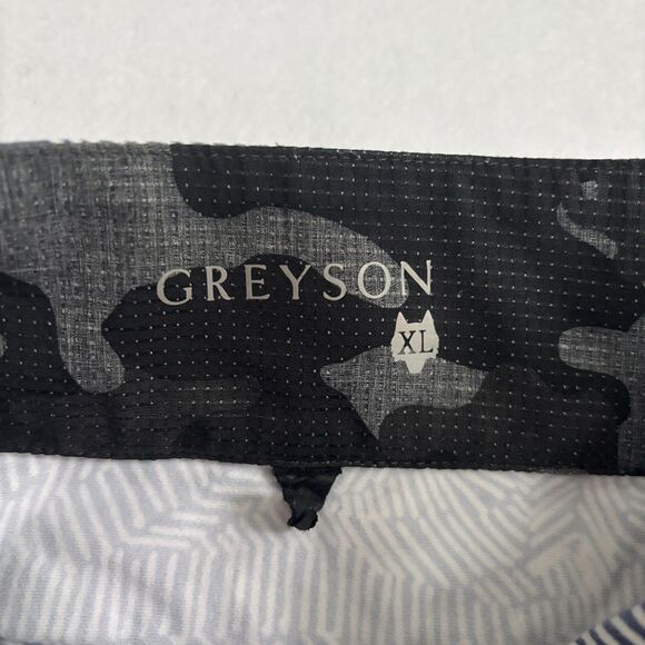 Greyson 1/4 Zip Pullover Mens XL Black White Pattern Performance Golf Stretch - Picture 3 of 7